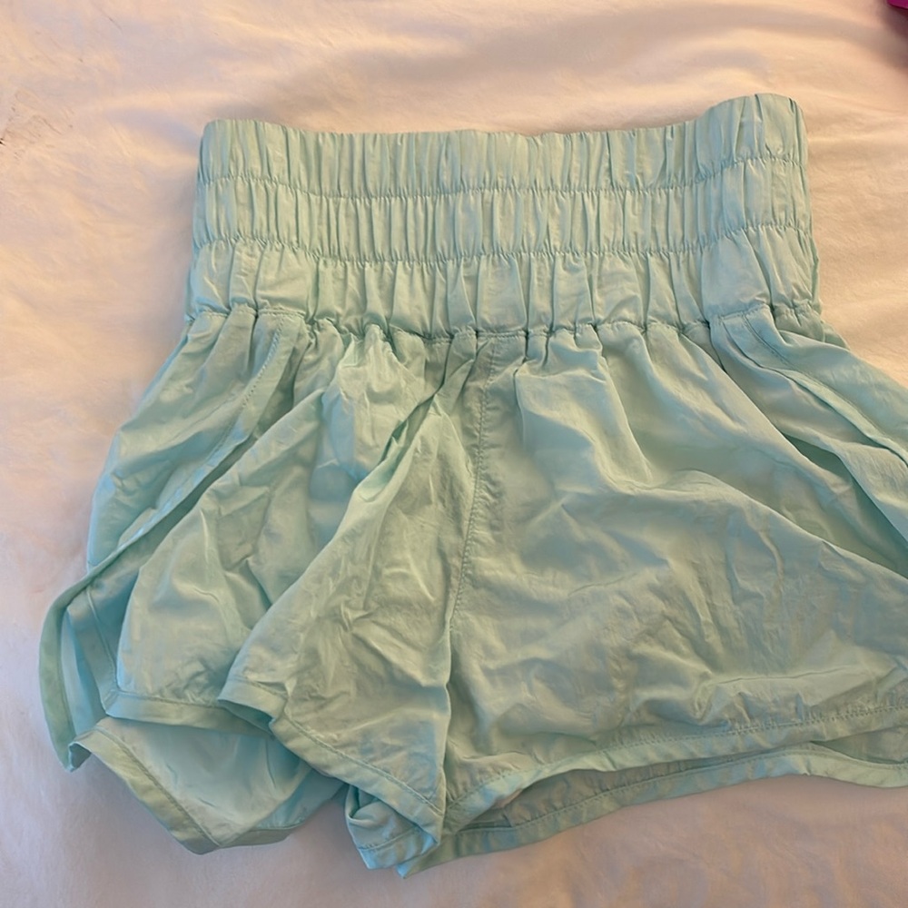 Free People Teal High Waisted Shorts Small